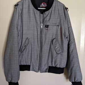 Lip Service Plaid Bomber Jacket Hot Topic